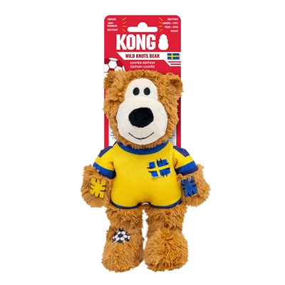 Kong Wild Knots Hundgosedjur World Cup Sweden LIMITED EDITION